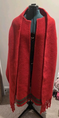 Gucci mantello poncho rosso - gucci,