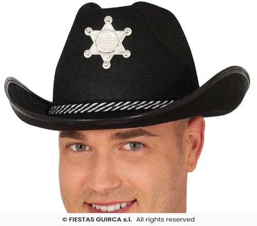 Cappello sceriffo cowboy - sceriffo,