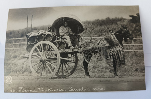 Cpa rome carte photo - rome, appia