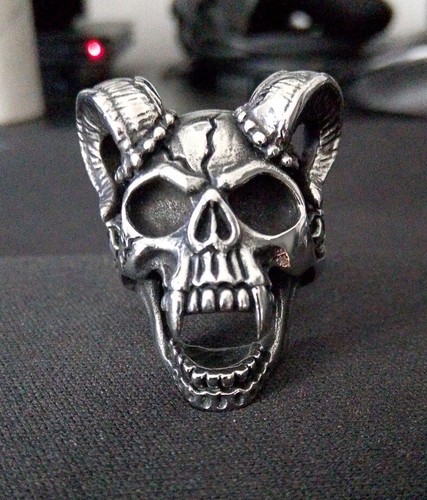 Anello teschio skull vampiro - anello,