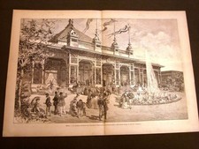 Milano nel 1887 Facciata dell'Esposizione di panificazione e macinazione