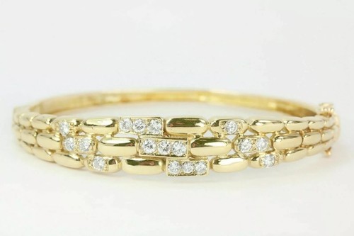 Bracciale 4ct taglio tondo - bracciale,