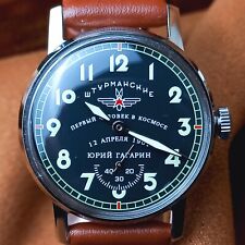 Orologio da polso vintage sovietico Pobeda Sturmanskie orologio meccanico Yuri Gagarin URSS