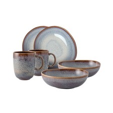 VILLEROY & BOCH Lave Beige Servizio Tavola Set da Colazione 6 Pezzi Terracotta