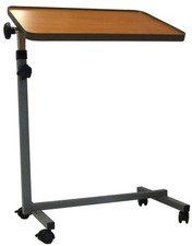 Tavolino da letto ad altezza regolabile con piano inclinabile con ruote