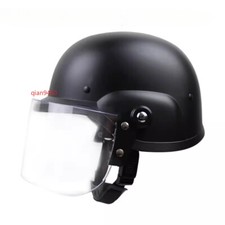 Casco Antisommossa Trasparente Proteggi Maschera Allenamento Tattico Sicurezza Antivento