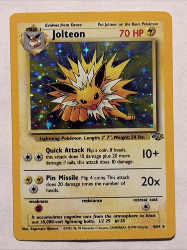 Pokémon jolteon holofoil - pokémon,
