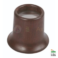 Monocolo da orologiaio in legno di rosa BeaAx con lente minerale ø 20 mm