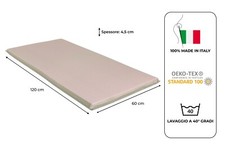 Materasso Lettino Bambino pieghevole, Materasso Culla Campeggio , POIS NOCCIOLA