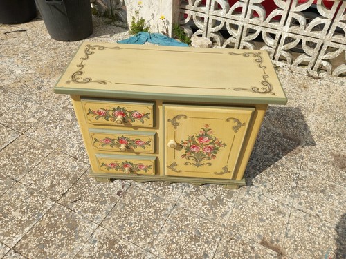 Credenzino tirolese dipintio - credenzino,