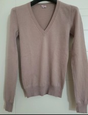 Pullover beige cashmere scollo