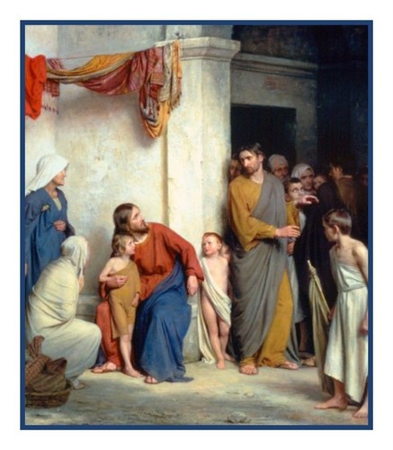 Cristo religioso con bambini