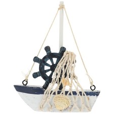 Modellino Barca Vela Modello Di Stile Arredamento Tema Spiaggia