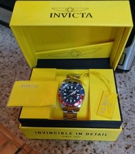 orologio uomo invicta modello # 43961, acciaio inox, GMT PEPSI