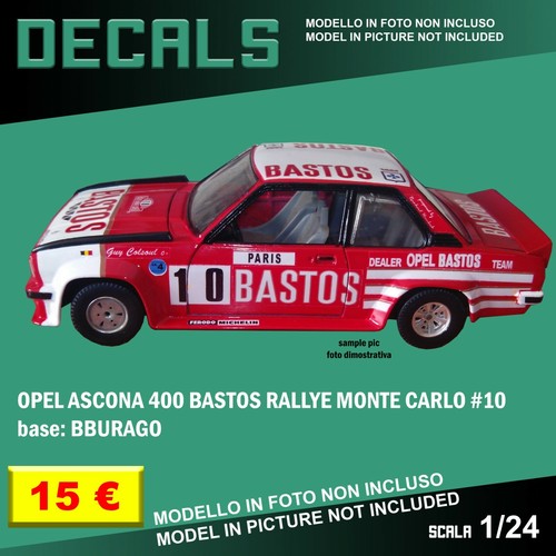 Decals repro opel ascona 400 - repro,