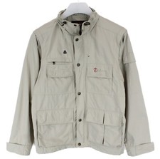 GIACCA FJALLRAVEN UOMO XS MANICHE REMOVIBILI COLLO ALTO FODERA IN MESH GRIGIA