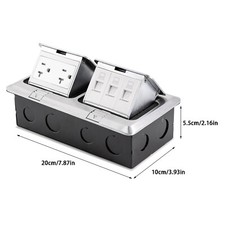 Box da pavimento pop-up doppio