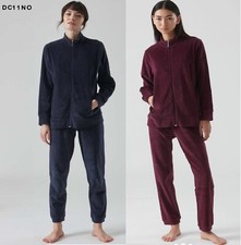 TUTA DONNA COMPLETO FITNESS CASA IN CINIGLIA FELPA FULL ZIP POLSINI RAGNO