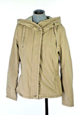Geox Giacca Donna Stone Beige Antivento Impermeabile con Cappuccio Leggera Corta 8