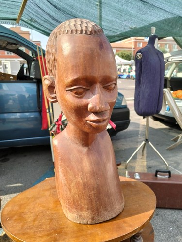 Scultura busto africano - busto,