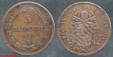 Vatican ! 5 Baiocchi  PIUS IX