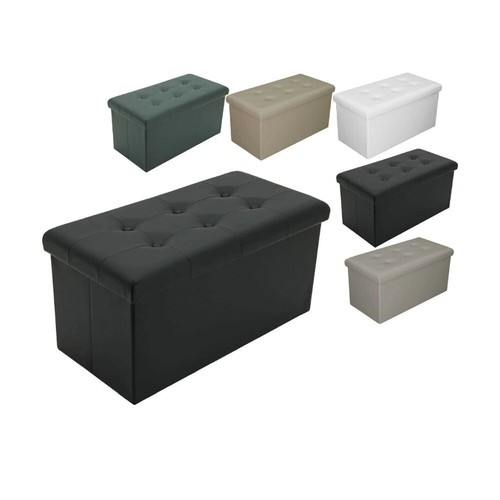 Puff pouf contenitore ecopelle - puff,