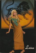 C4 - Cp Cartolina Segni Zodiacali LEONE Pin Up - Fg Nvg