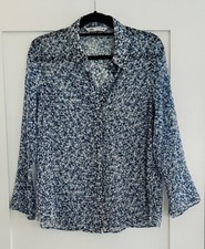 Zara blusa blusa blu