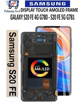 SAMSUNG S20 FE 5G G781 DISPLAY TOUCH AMOLED CLOUD NAVY - NERO - PARI ORIGINALE