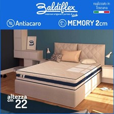 MATERASSO MEMORY ALTO 22 CM ORTOPEDICO ANTIACARO FASCIA 3DAIR 4 MANIGLIE TRIONFO