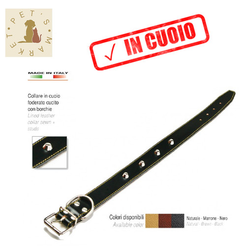 Collare per cane cuoio - cane,