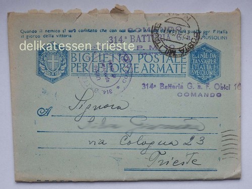 Posta militare 314 - posta,