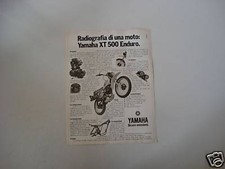advertising Pubblicità 1977 MOTO YAMAHA XT 500 ENDURO