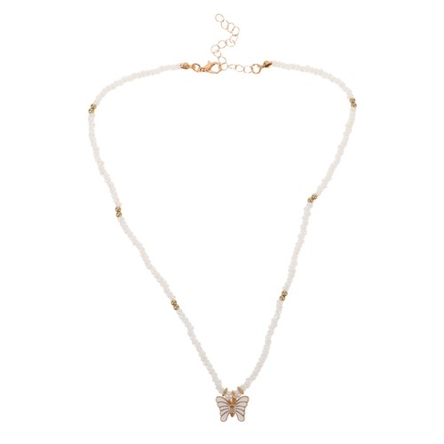 Collana con ciondolo a - ,