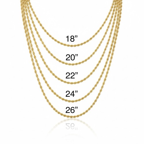 Collana con catena corda da - con,