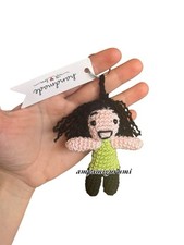 Portachiavi amigurumi Caparezza handmade uncinetto