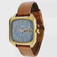 Orologio Uomo Zenith Vintage Anni 70 Respiratore X AF/P Auto Giorno/Data Quadrante Blu GP