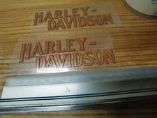 Harley davidson red - davidson, gold
