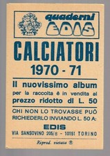 FIGURINA CALCIATORI EDIS