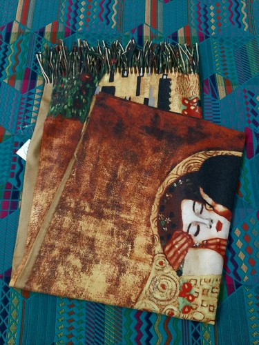 Sciarpa klimt bacio donna - sciarpa,