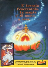 Cenerentola Disney VHS Pubblicità 1998 Italian Magazine Advertising 19x14 cm