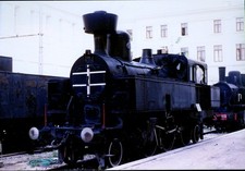TRIESTE CAMPO MARZIO - Fotografia Locomotiva esposta