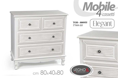 Cassettiera cassetti legno - cassettiera, 4