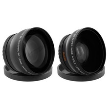 52 mm 0,43 x teleobiettivo grandangolare e 2,2 x per Nikon D5100 D5000 D3200 D3100