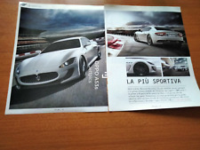 MASERATI GRANTURISMO MC STRADALE SCHEDA TECNICA DATI VINTAGE