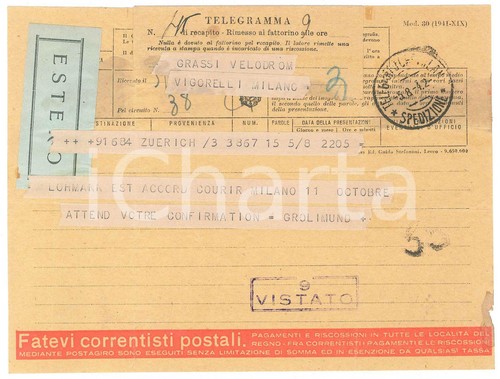 1942 ciclismo zurich - ciclismo,
