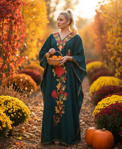 Maxi abito donna verde acqua