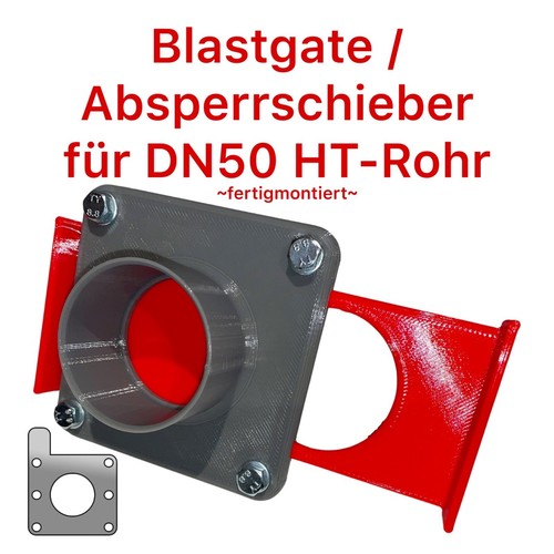 Dn50 helden blastgate - mm,