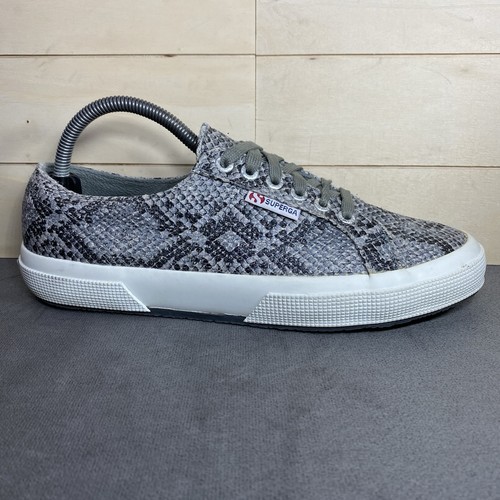 Superga cotu grigio pelle - superga, di
