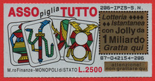 Gratta vinci lotteria - e,